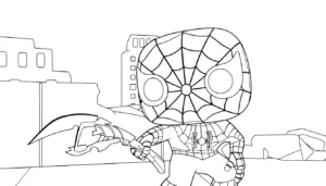 coloriage Funko Pop à imprimer pour enfant de 9 ans