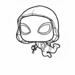 coloriage Funko Pop pour enfant de 3 ans