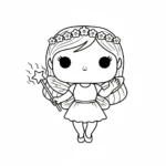 coloriage Funko Pop pour enfant à imprimer