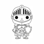 coloriage Funko Pop pour enfant de 2 ans