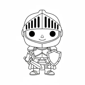 coloriage Funko Pop pour enfant de 2 ans