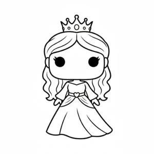 coloriage Funko Pop pour enfant de 6 ans