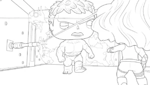 coloriage Funko Pop a imprimer gratuitement