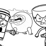 coloriage Glorbo Fruttodrillo et dessin a imprimer