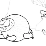 télécharger coloriage Glorbo Fruttodrillo gratuit