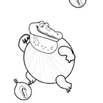 coloriage Glorbo Fruttodrillo pour enfant de 3 ans