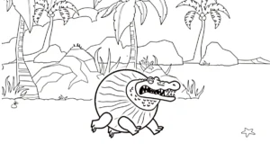 coloriage Glorbo Fruttodrillo d