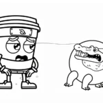 coloriage Glorbo Fruttodrillo a telecharger
