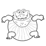 coloriage Glorbo Fruttodrillo à imprimer pour enfant de 3 ans