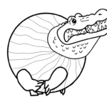 a imprimer coloriage Glorbo Fruttodrillo gratuit