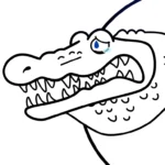 coloriage Glorbo Fruttodrillo à imprimer pour enfant de 8 ans