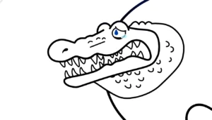coloriage Glorbo Fruttodrillo à imprimer pour enfant de 8 ans