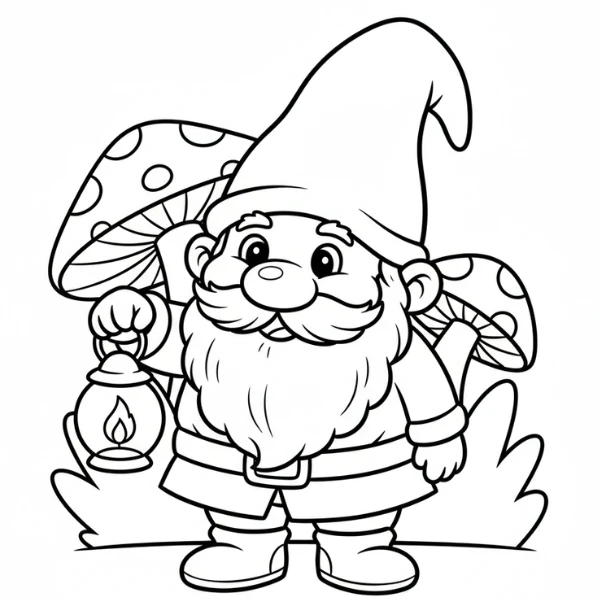 Tranh tô màu Gnome