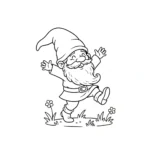 coloriage Gnome pour enfant de 8 ans