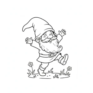 coloriage Gnome pour enfant de 8 ans