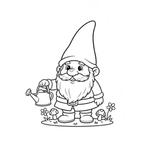télécharger coloriage Gnome gratuit