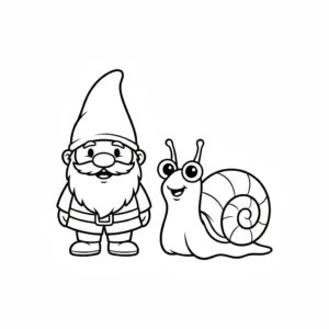 coloriage Gnome à imprimer pour enfant de 9 ans