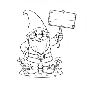 coloriage Gnome à imprimer gratuitement pdf