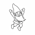 image de coloriage Gnome pour enfant