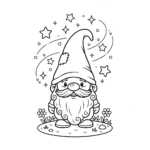 coloriage Gnome à imprimer pour enfants