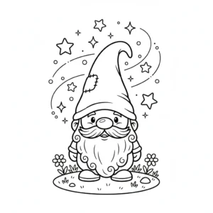 coloriage Gnome à imprimer pour enfants