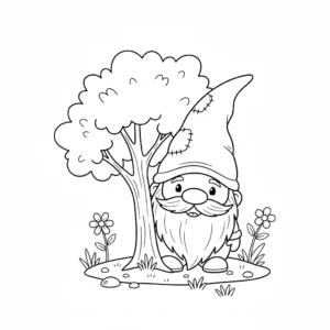 coloriage Gnome a imprimer gratuit