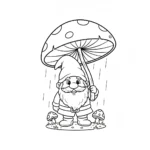 coloriage Gnome à imprimer a4