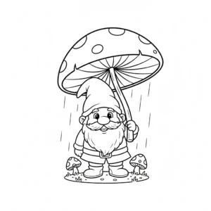 coloriage Gnome à imprimer a4