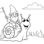 coloriage Gnome et decoupage