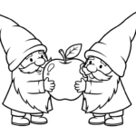 coloriage Gnome pour enfant de 4 ans