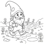 coloriage Gnome à imprimer