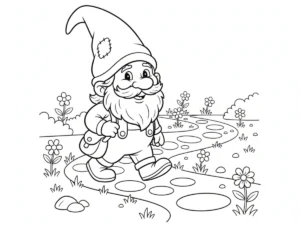 coloriage Gnome à imprimer