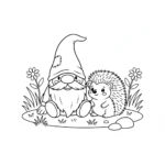 coloriage Gnome et apprentissage