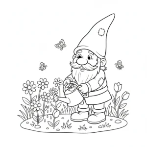 coloriage Gnome a dessiner et imprimer