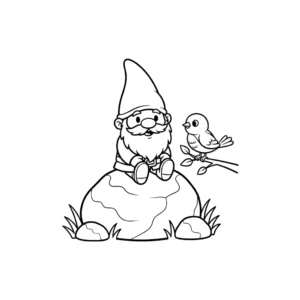 coloriage Gnome à imprimer pdf gratuit