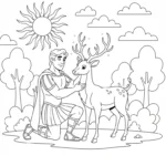 coloriage Hercules à imprimer pour enfant de 4 ans