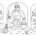 coloriage Hercules pour primaire