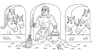coloriage Hercules pour primaire
