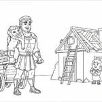 coloriage Hercules pour enfant de 3 ans