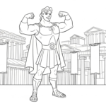 coloriage Hercules de pour enfants