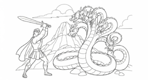 coloriage Hercules à imprimer gratuitement pdf