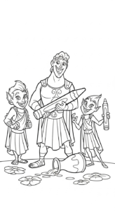 coloriage Hercules de pour enfants