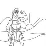 coloriage Hercules a imprimer gratuit