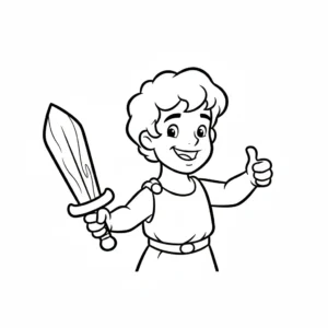 coloriage Hercules pour enfant de 8 ans