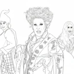 coloriage Hocus Pocus pour enfants a imprimer