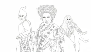 coloriage Hocus Pocus pour enfants a imprimer