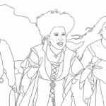 coloriage Hocus Pocus et decoupage a imprimer gratuit