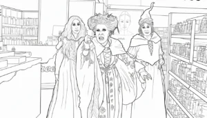 coloriage Hocus Pocus de pour enfants