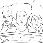 coloriage Hocus Pocus pour enfant de 8 ans
