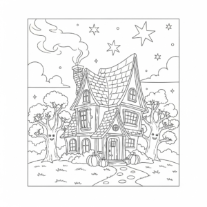 coloriage Hocus Pocus et decoupage